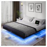 $123 OLEVS King Size Floating Bed Frame Metal with