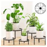 $42 5-Pack Decent Metal Plant Stand Indoor, Assemb