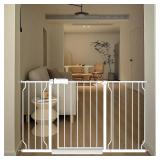 $90 White Extra Wide Baby Gate 53-57.5 inch for Do