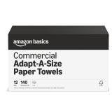 $19 Amazon Basics 2-Ply White Adapt-a-Size Kitchen