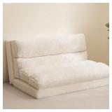 $80 BYBYME Bean Bag Bed Folding Sofa Bed, Extra Wi