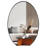 $65 Oval Wall Mirror, 20'x28' Black Oval Vanity Mi