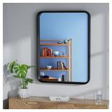 $45 24'x 32' Wood Wall Mirror, Rounded Corner Rect