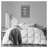 $146 APSMILE King Size Goose Feather Down Comforte