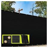 $68 8' x 50' Black Fence Privacy Screen Windscreen