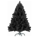 $40 4ft Black Christmas Tree - Premium Hinged Arti