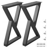 $68 22 Inch Metal Coffee Table Legs, Heavy Duty Bl