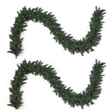$84 Papyrus 2 Pack of 9 Ft Pre-Lit Blue Spruce Gar