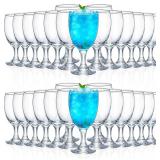 $106 Patelai Set of 30 Water Goblet, Clear Stemmed