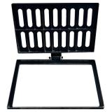 $62 Cast Iron Drain Grate and Frame-20x12 in. Dura