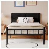 $70 Metal Bed Frame,14Inch Twin Bed Frame with Hea