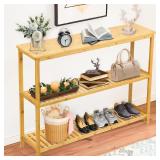 $50 Narrow Console Table, 39.4' Entryway Table wit