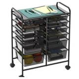 $76 SimpleHouseware 12-Drawers Rolling Storage Car