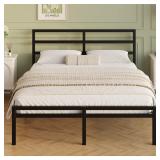 $75 Lutown-Teen 12 Inch Full Size Bed Frame with H