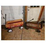 Radio Flyer Trav-Ler Wagon And Metal Wagon