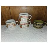 Ceramic Soup Mugs Assortment