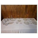 Crystal Snack & Communion Sets W/ Vases