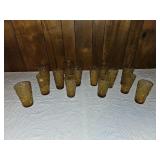 Amber Crystal Textured Glasses