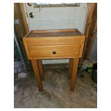 Oak Side Table Single Drawer