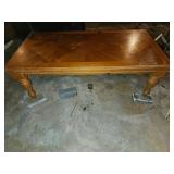 Pine Coffee Table Geometric Inlay
