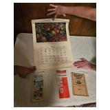 1975 Travelers Calendar & NC Ephemera