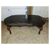 Dark Stained Wood Cocktail Table
