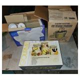 Ice Cream Freezer, Dinnerware & Canister Set