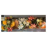 Artificial Floral Arrangement In Basket