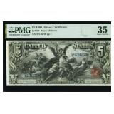 1896 $5 Silver Certificate PMG Choice Very Fine 35