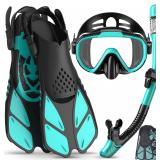 $33 Snorkeling Gear for Adults Men Women,4 in 1...