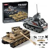 $26 WW2 Army Tank Toys Building Kit Compatible...