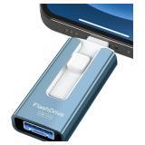 $22 256GB USB Flash Drive for Phone and Pad,...