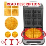 $45 Baker's Friend Multi Shapes Waffle Iron, A...