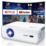 $100 Aurzen EAZZE D1 Smart Projector with WiFi...