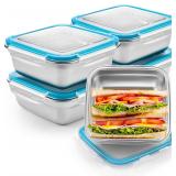 $25 4 Pack Stainless Steel Sandwich Containers...