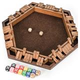 $26 ropoda 6-Way Shut The Box Game-Upgraded 1-6...