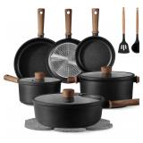 $90 CAROTE Nonstick Pots and Pans, Induction...