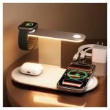 $32 GUSGU 3 in 1 Charging Station for MagSafe...