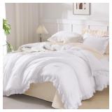 $36 Andency White Comforter Queen Size, 3...