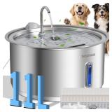$60 Dog Water Fountain, 11L/2.8Gal Quiet Dog...