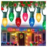$44 50FT C7 Multicolor Christmas Lights Outdoor...