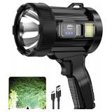 $40 Rechargeable Spotlight, 99,000 Lumens Super...