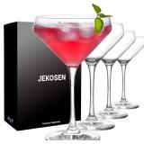 $26 JEKOSEN Crystal Martini Cocktail Glasses 11...