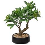 $33 Artificial Bonsai Tree, Small Bay Laurel...
