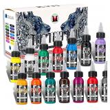 KVM Tattoo Ink Set 14 Pcs Colors 1oz (30ml)...