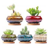 Cute Ceramic Succulent Garden Pots, Planter...
