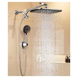 $50 Veken 11.8' Rain Shower Head with Handheld,...