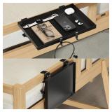 Bedside Shelf Foldable, Metal Clip-On Bunk Bed...