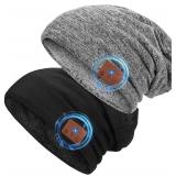 Bluetooth Beanie, Double-Layer Wool Lining...