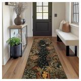 GarveeHome 2.5x8 Jungle Hallway Runner Rug,...